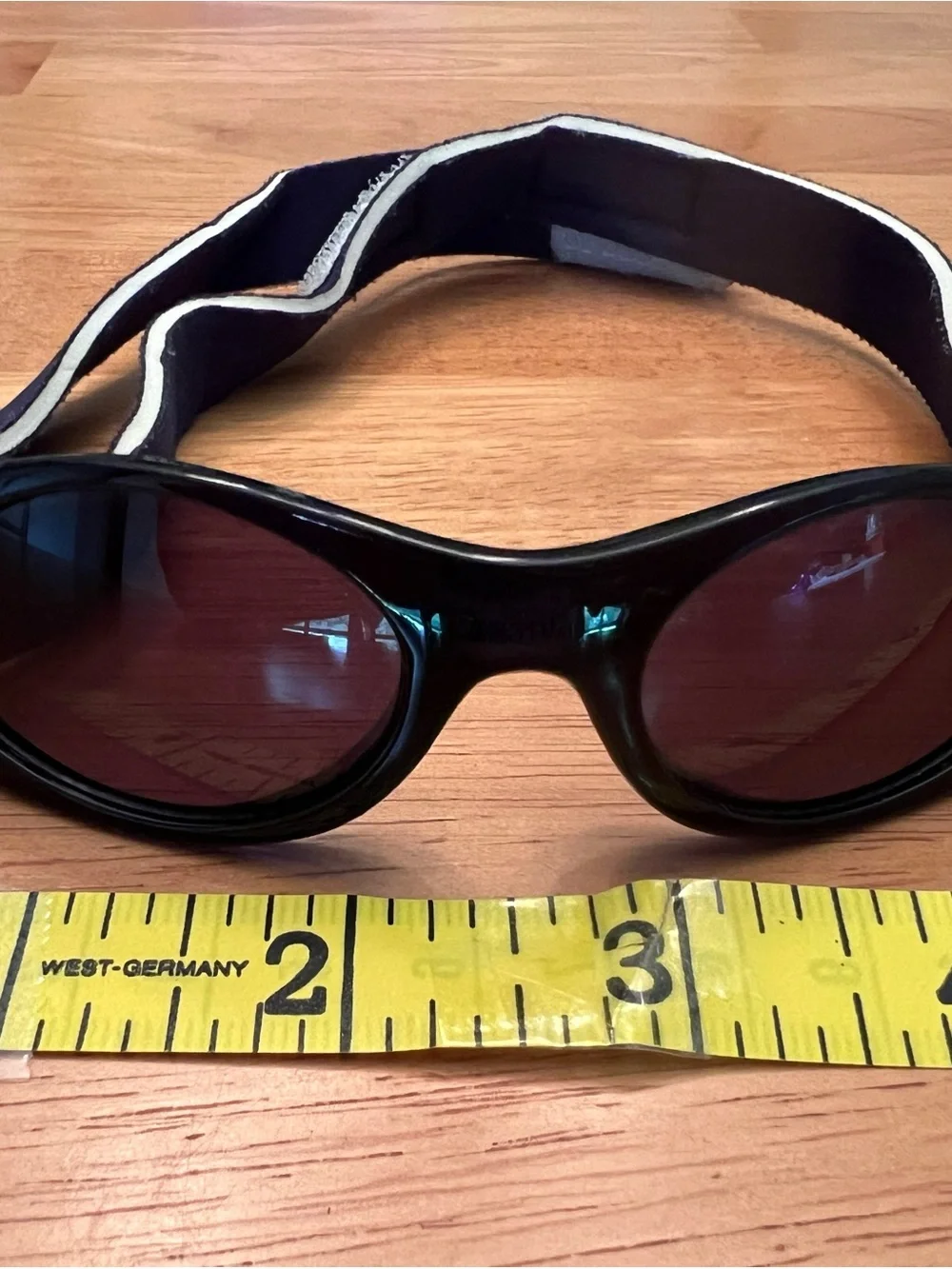 Baby Elastic Strap Sunglasses - Yellow & Navy